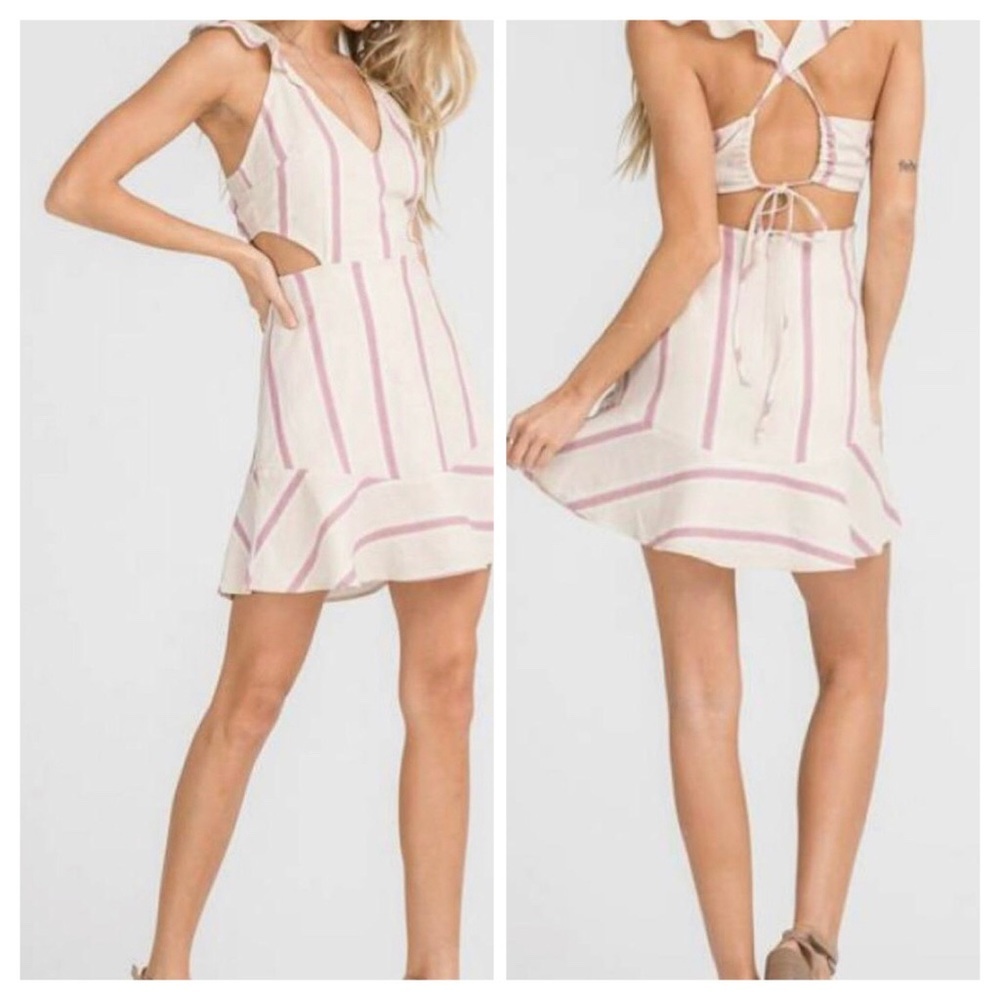 Lush Tie-Back Ruffle Minidress 👗